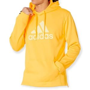 🌼SALE🌼 Adidas S Game & Go Solar Yellow Sport Hoodie Sweatshirt *defect*